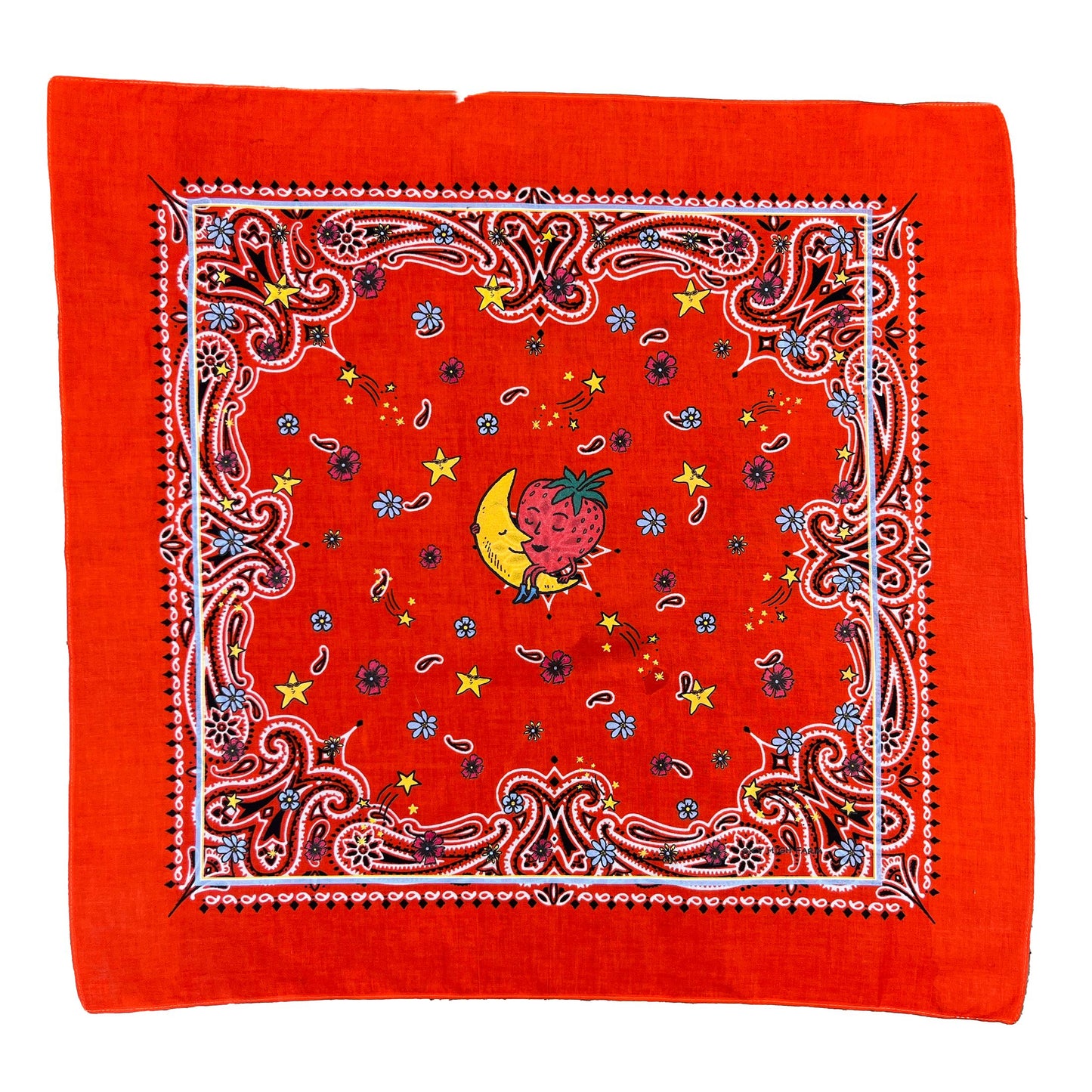 Vintage Bandana Bandanas VINTAGE Orange