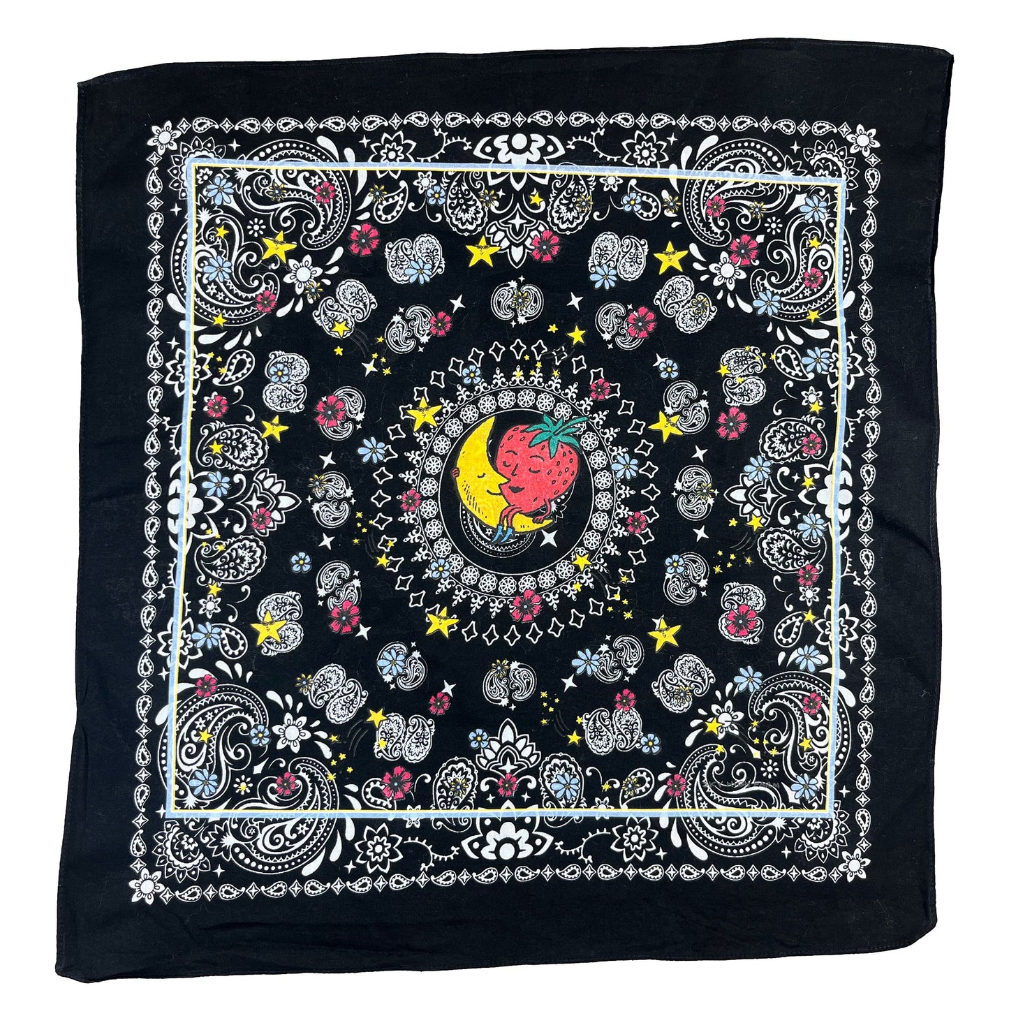 Vintage Bandana Bandanas VINTAGE Black