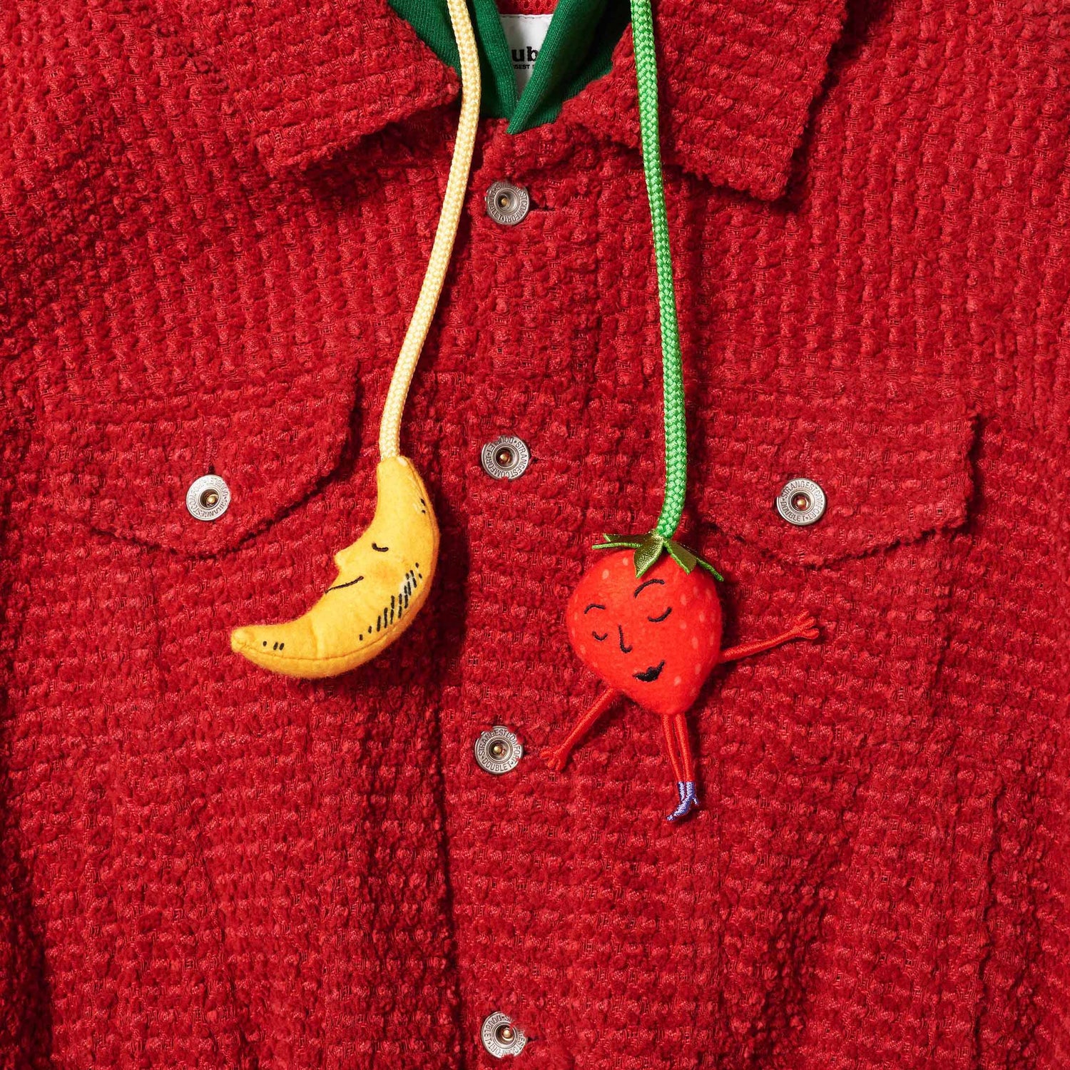 Puffed Strawberry Trucker Jacket Trucker Jackets Sky High Farm Goods 