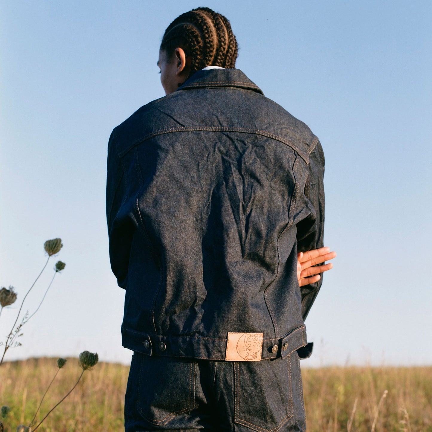 Denim Trucker Jacket Coats & Jackets Sky High Farm Goods 
