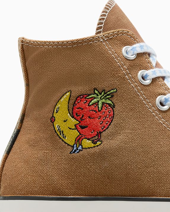 Converse x Sky High Farm Workwear Converse Upcycled Chuck Woven - Tan Shoes CONVERSE 