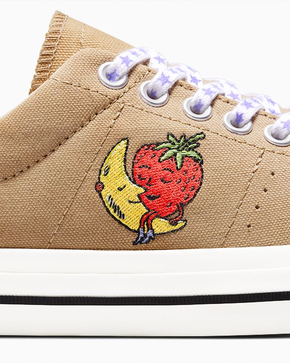 Converse x Sky High Farm Workwear Converse Upcycled 1star Woven - Tan Shoes CONVERSE 