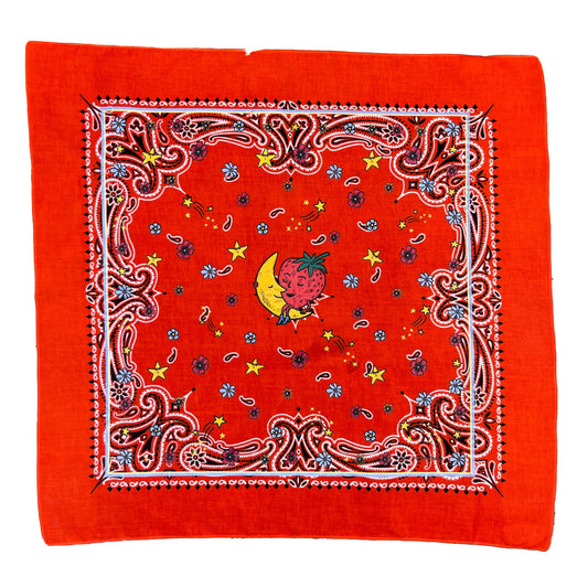Vintage Bandana Bandanas VINTAGE Orange 