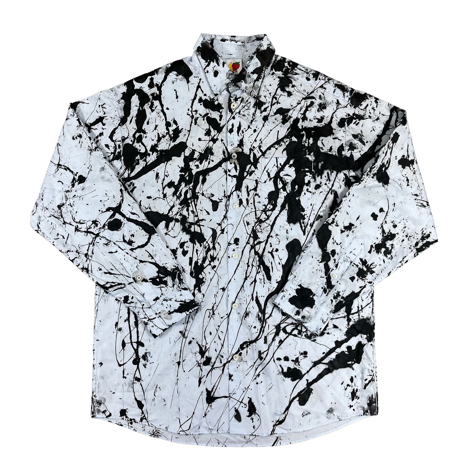 Hand Painted Button Down Shirt Shirts Sky High Farm Goods 
