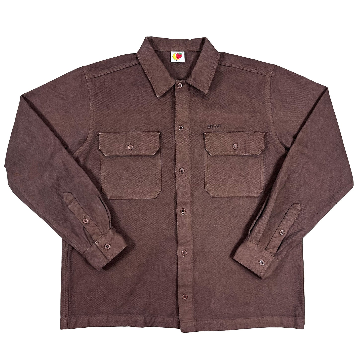 Canvas Work Overshirt - Brown Shirts Sky High Farm Goods 