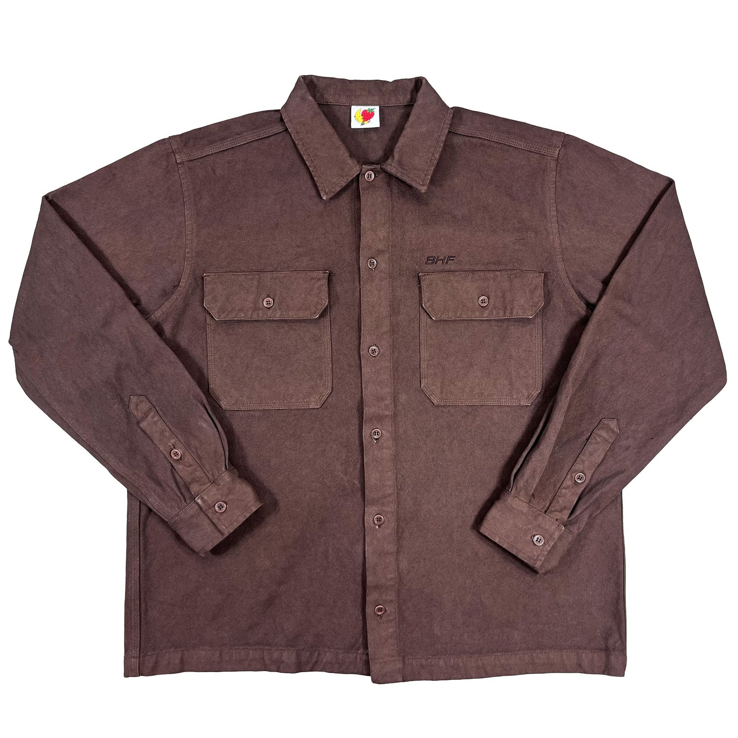 Canvas Work Overshirt - Brown Shirts Sky High Farm Goods 