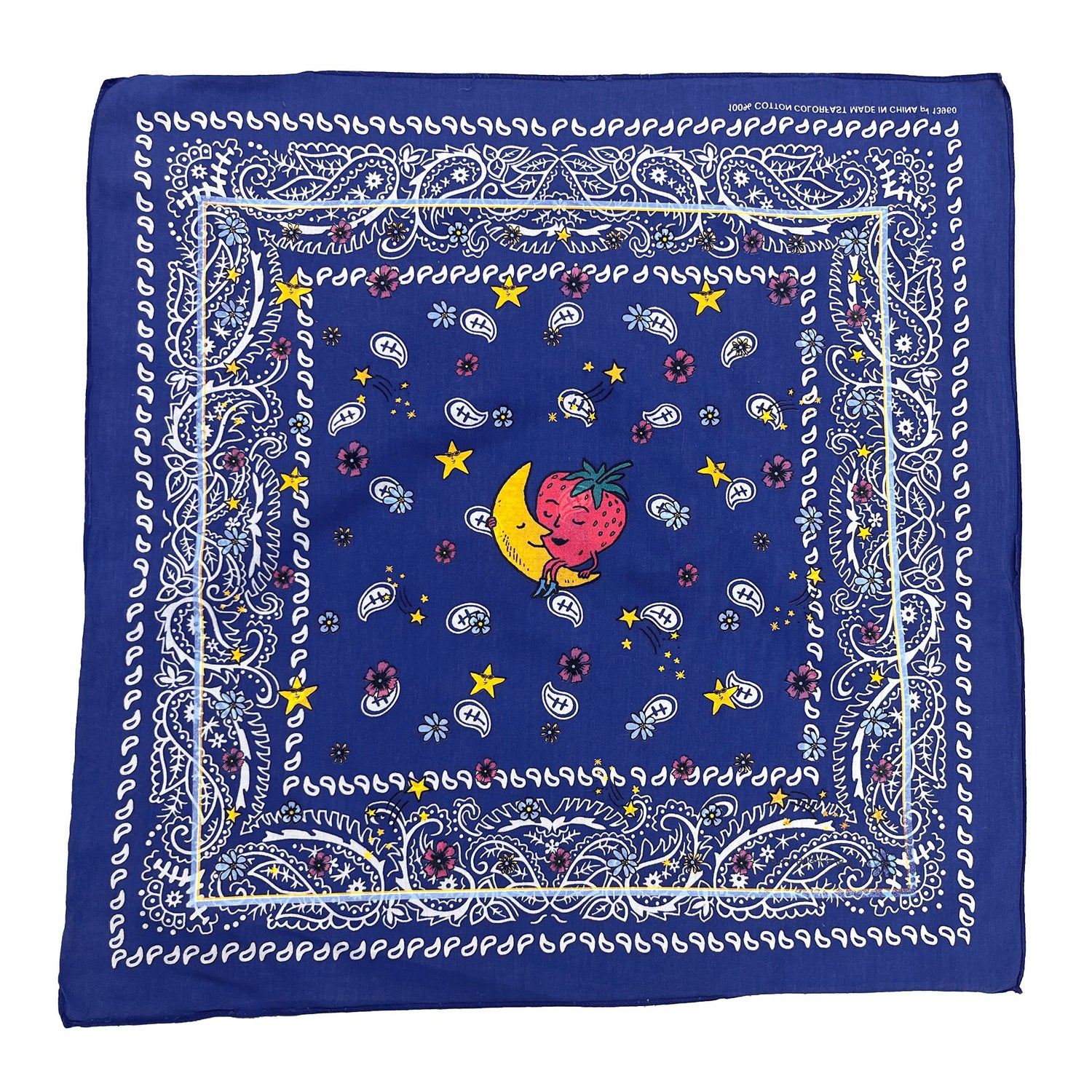 Vintage Bandana Bandanas VINTAGE Blue 