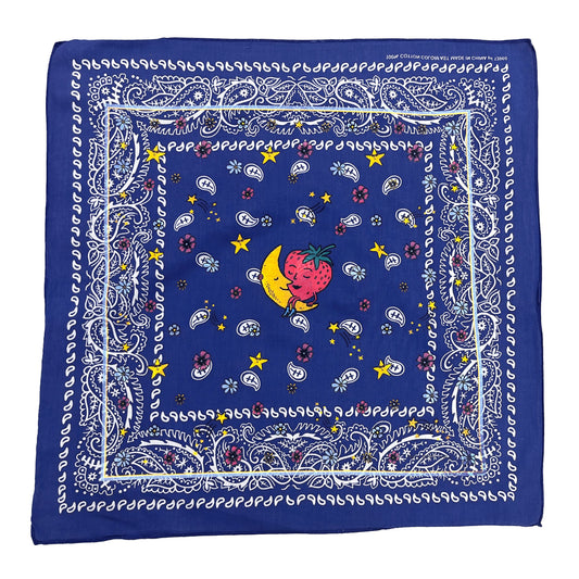Vintage Bandana Bandanas VINTAGE Blue 
