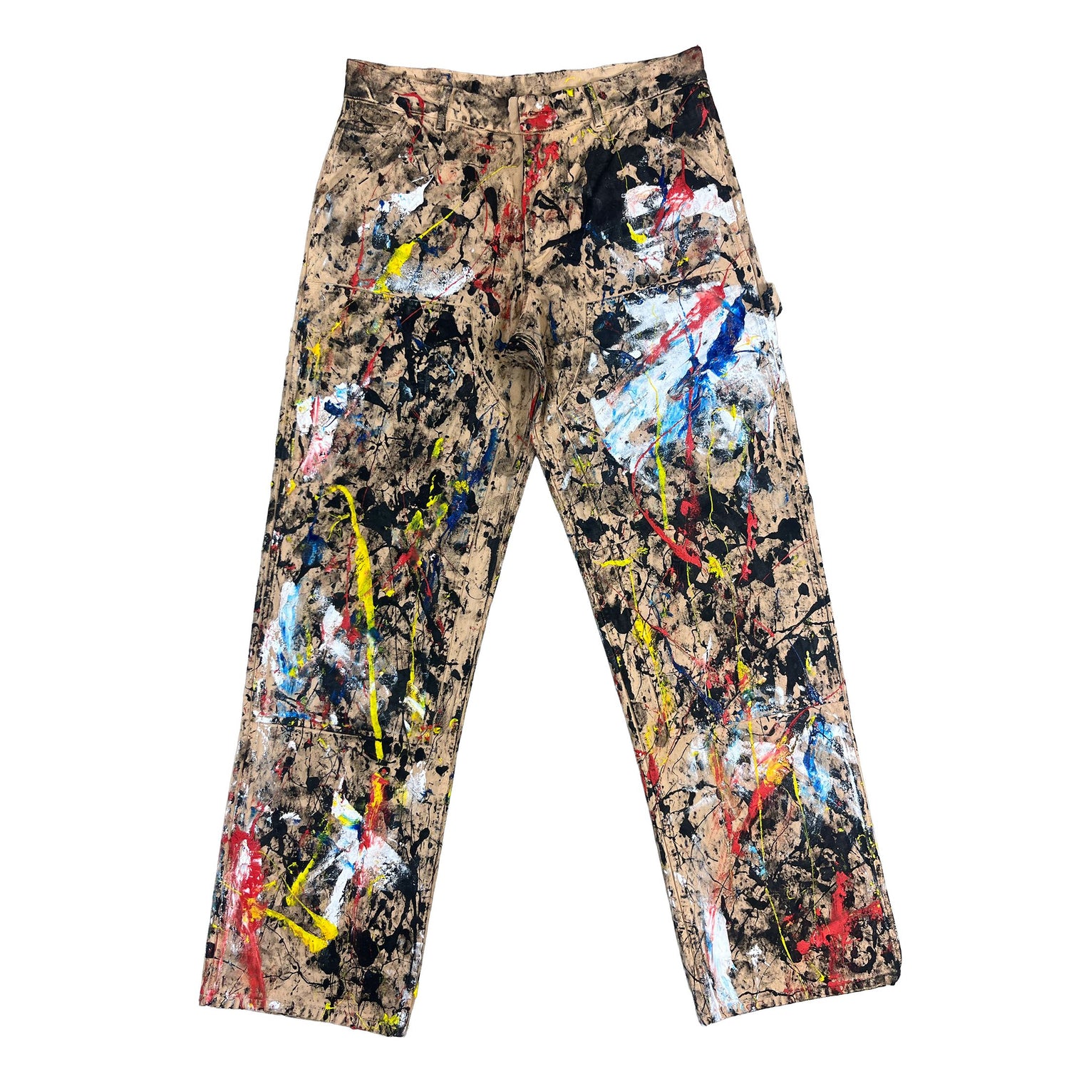 Hand Painted Canvas Double Knee Pants Work Pants Sky High Farm Goods 