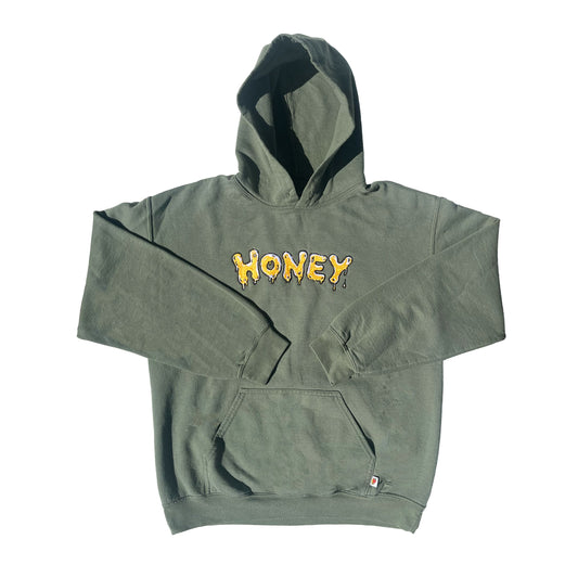Vintage Honey Hoodie Hoodies Sky High Farm Goods S OLIVE 