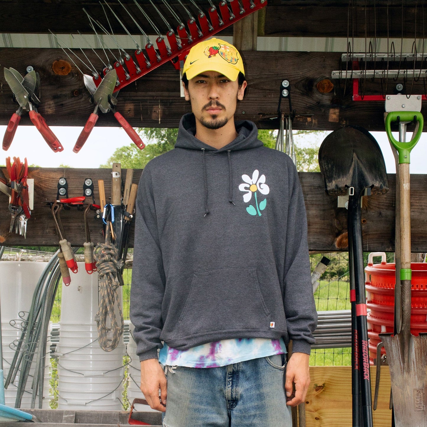 Vintage SHG Flower Hoodie Hoodies Sky High Farm Goods 