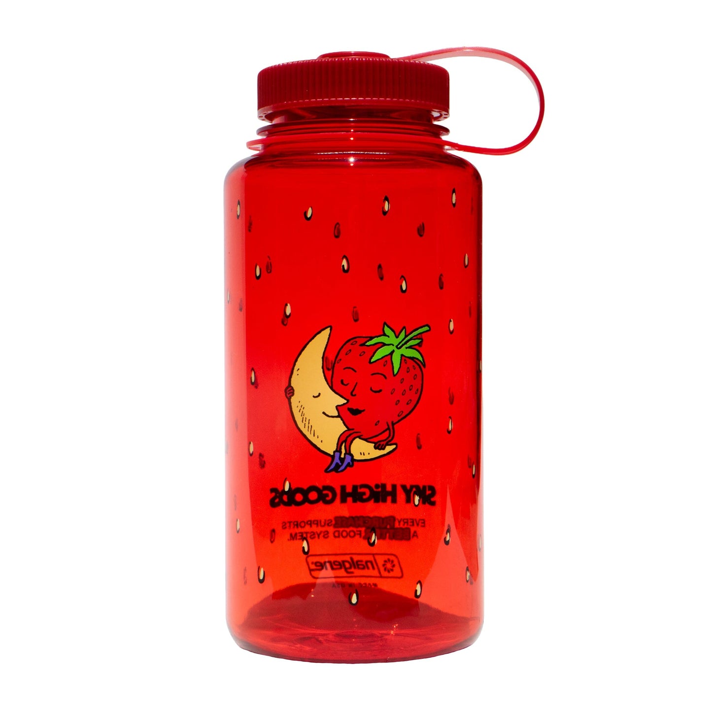 Strawberry Water Bottle Water Bottle Sky High Farm Goods 