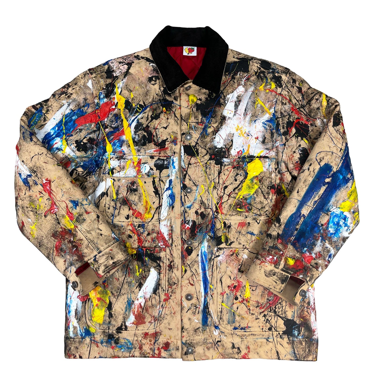 Hand Painted Canvas Chore Coat Coats & Jackets Sky High Farm Goods 