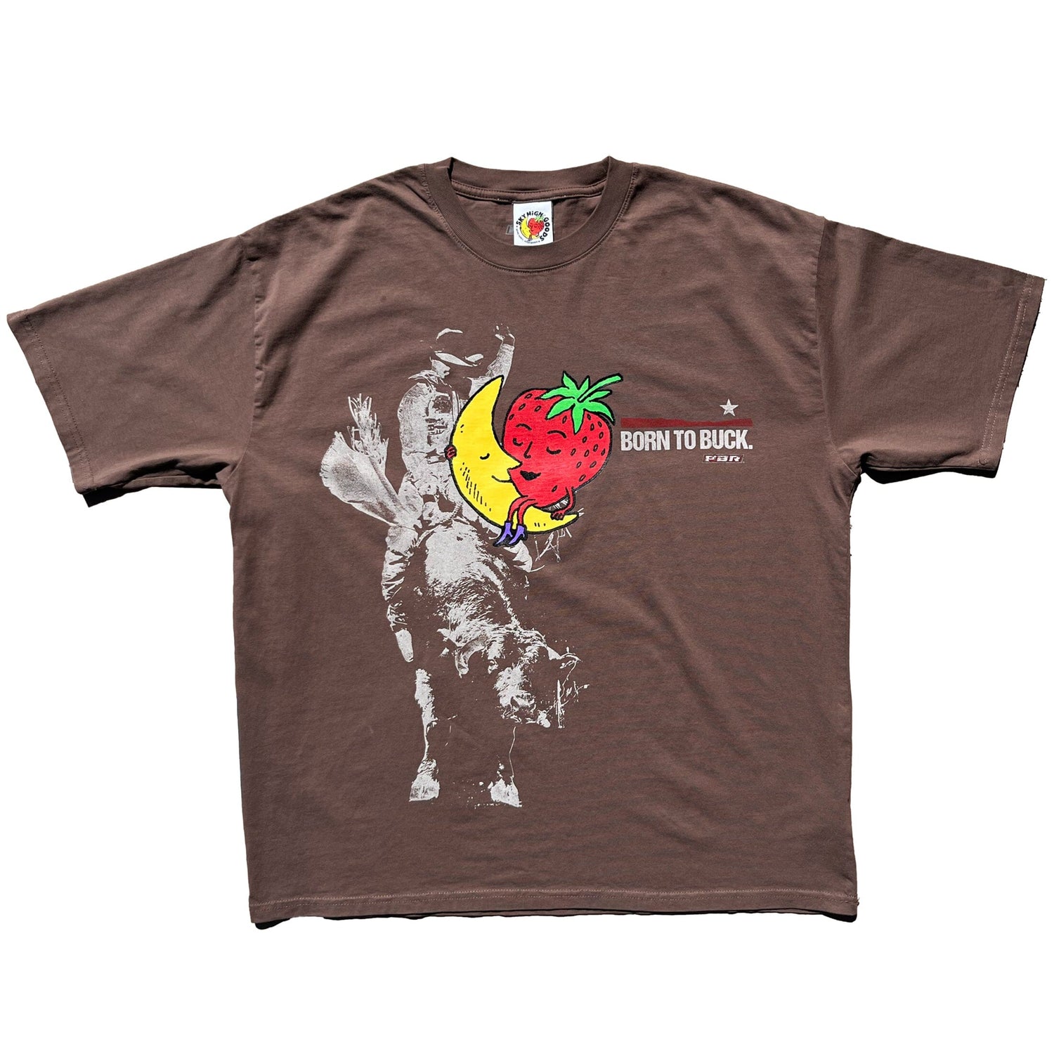Vintage Strawberry Moon Overprint Tee-Shirt T-Shirts Sky High Farm Goods 