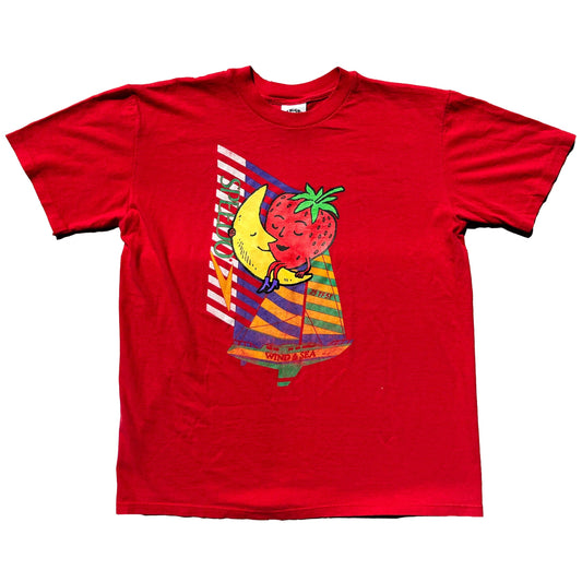 Vintage Strawberry Moon Overprint Tee-Shirt T-Shirts Sky High Farm Goods 