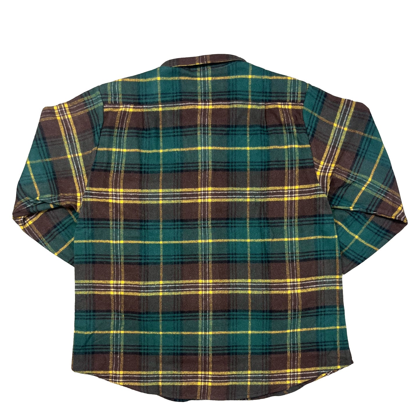 Flannel Button Down Shirt - Yellow Shirts & Tops Sky High Farm Goods 