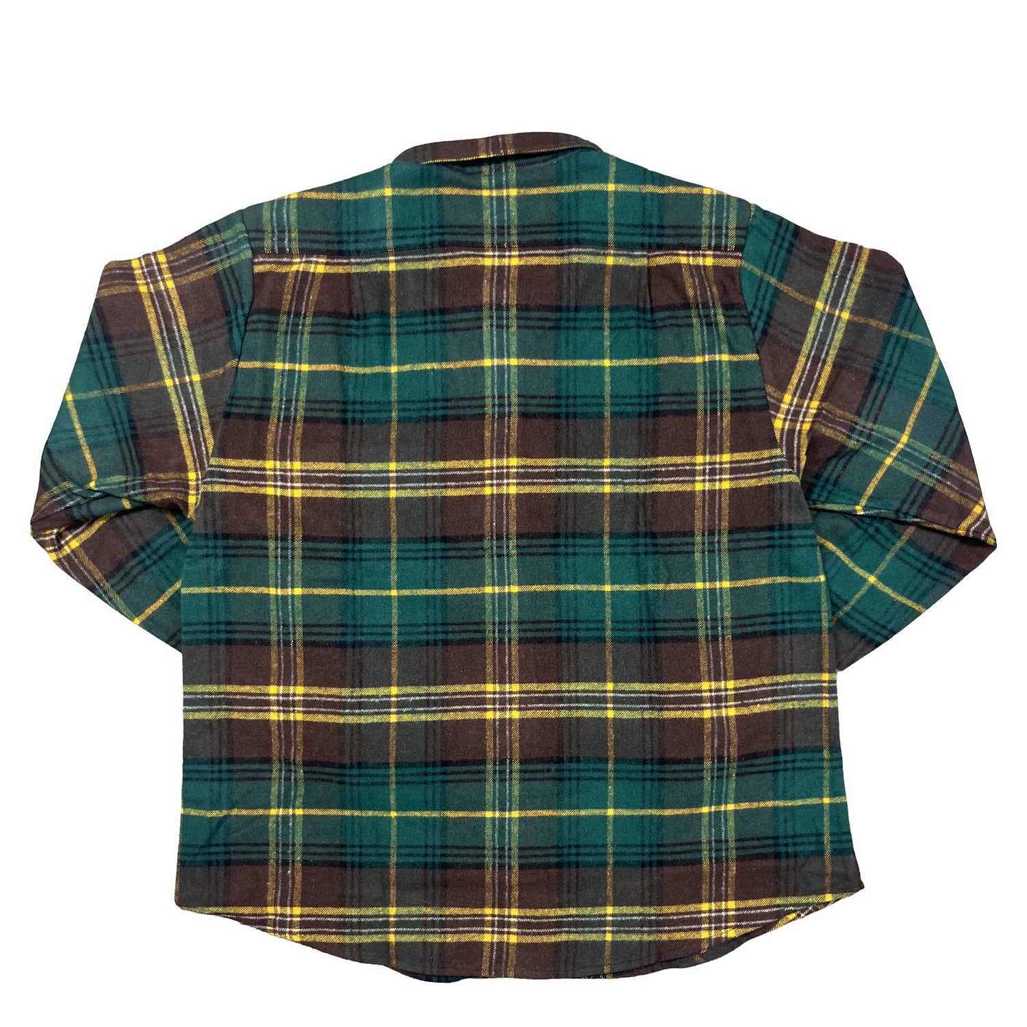 Flannel Button Down Shirt - Yellow Shirts & Tops Sky High Farm Goods 